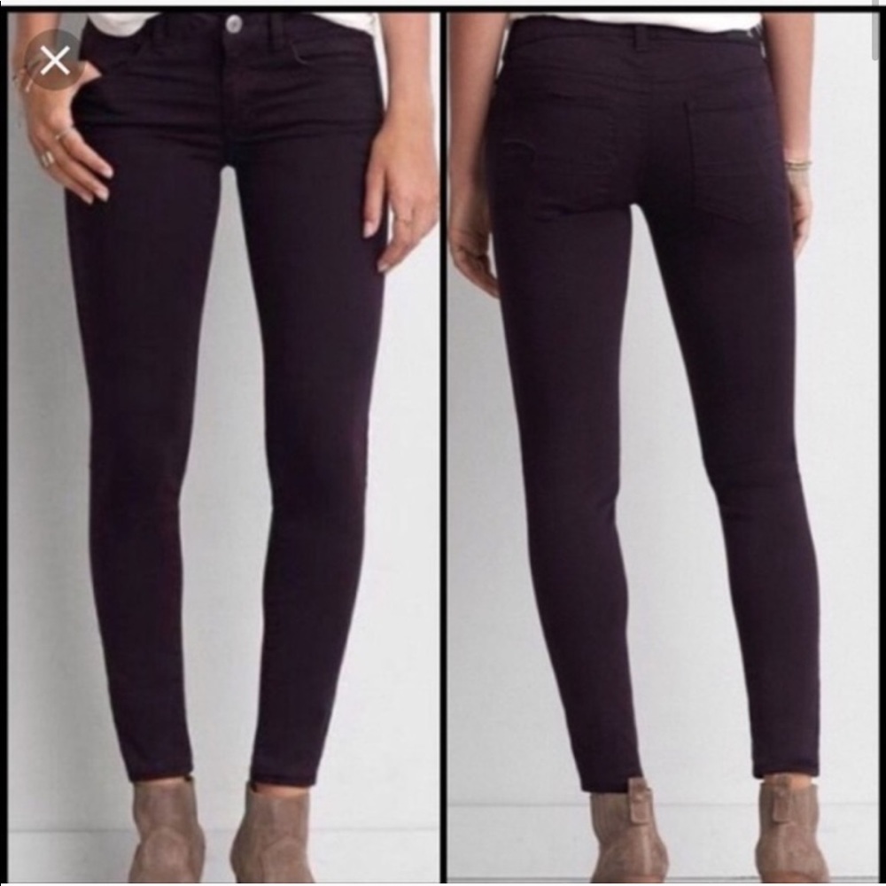 American Eagle Jegging in Wine